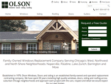 Tablet Screenshot of olsonwindows.com